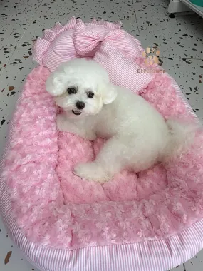Nệm Nằm Cho Chó Mèo Màu Hồng Đáng Yêu